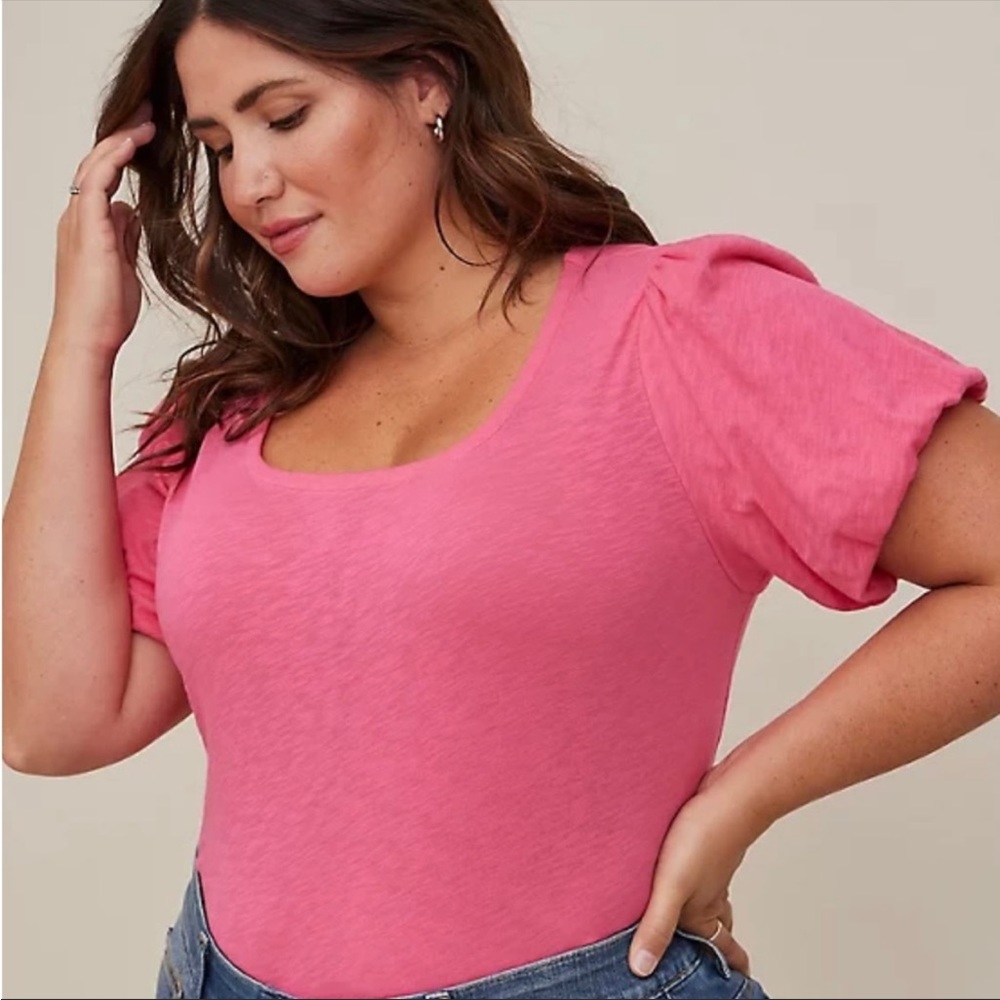 Torrid Heritage Slub Puff Sleeve Tee size 2X